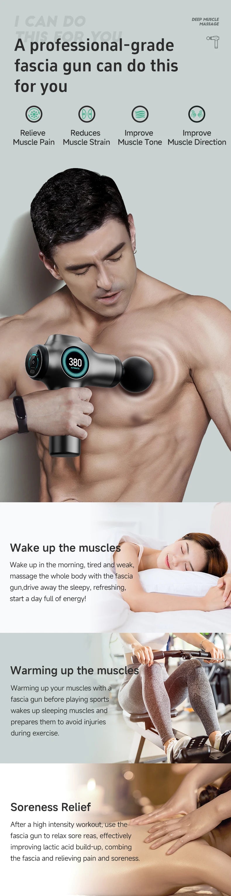 KineticRelief Deep Tissue Massage Gun